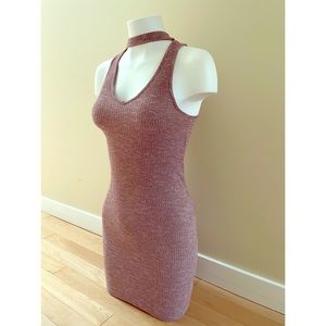 Sexy Pink Choker Dress xs